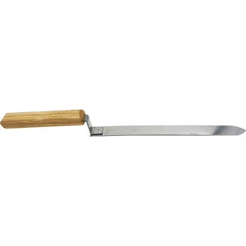 Нож 250 мм узкий нерж. деревянная ручка